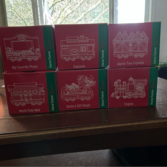 JC penny 1998 Hometowne Express Train Set Vintage Decor Collectible - Picture 1 of 13